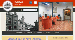 Desktop Screenshot of knihovnapodebrady.cz